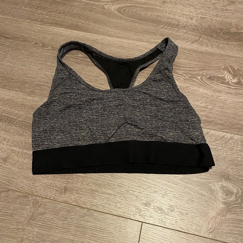 Pink sports bra